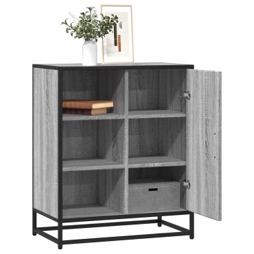 vidaXL Sideboard Grey Sonoma 62x35x76cm Ξύλινο μηχανουργικό ξύλο 1 τεμ.