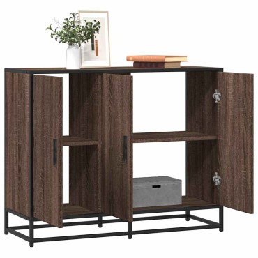 vidaXL Sideboard καφέ δρυς 94x35x76cm Κατασκευασμένο ξύλο 1 τεμ.