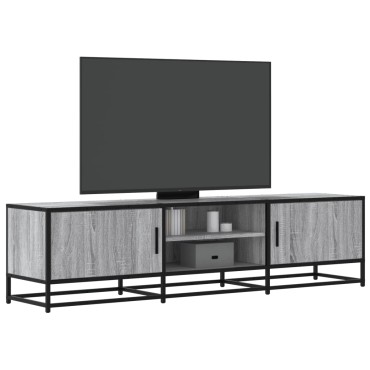 vidaXL Έπιπλο Τηλεόρασης Γκρι Sonoma 160x35x41cm Επεξ. Ξύλο
