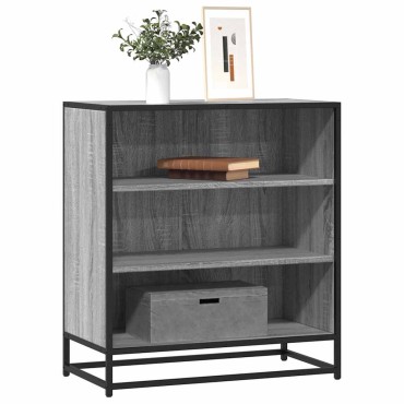 vidaXL Sideboard Grey Sonoma Κατασκευασμένο ξύλο και μέταλλο 68x35x76 cm 1 τεμ.