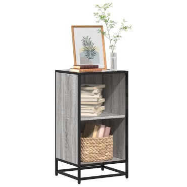ντουλάπι βιβλίων vidaXL Γκρι Sonoma 40x35x76cm Κατασκευασμένο ξύλο