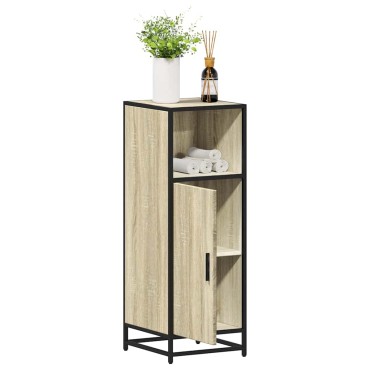 vidaXL Ντουλάπι μπάνιου Sonoma Oak 35x37,5x100cm Κατασκευασμένο ξύλο