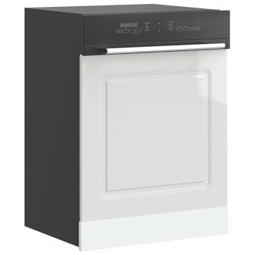 vidaXL Πίνακας πλυντηρίου πιάτων "Kalmar" High Gloss White 60x1,5x67cm