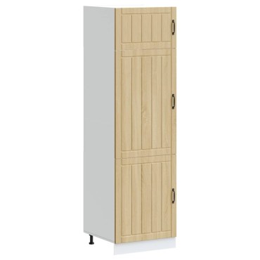 vidaXL Ντουλάπι κουζίνας "Lucca" Sonoma Oak Engineered Wood 60x57x207cm 1 τεμ.