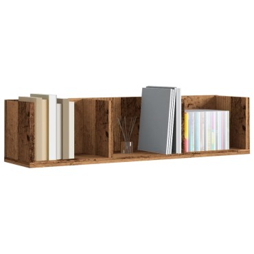 vidaXL Ράφι Τοίχου για CD Παλιό Ξύλο 75x18x18cm Μοριοσανίδα 1 τεμ.
