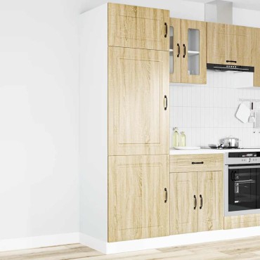 vidaXL Ντουλάπι κουζίνας "Kalmar" Sonoma Oak Engineered Wood 60x57x207cm 1 τεμ.