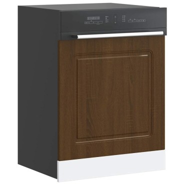 vidaXL Πίνακας πλυντηρίου πιάτων "Kalmar" Καφέ Δρυς 60x1,5x67cm