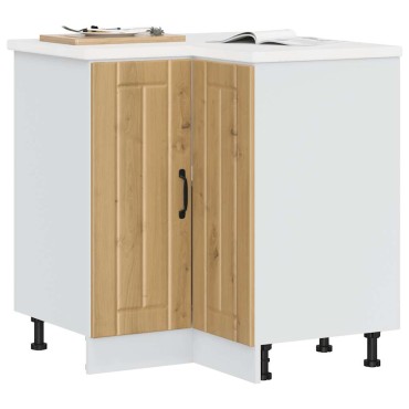 vidaXL Γωνιακό ντουλάπι βάσης κουζίνας "Lucca" Artisan Oak 75,5x75,5x81,5cm