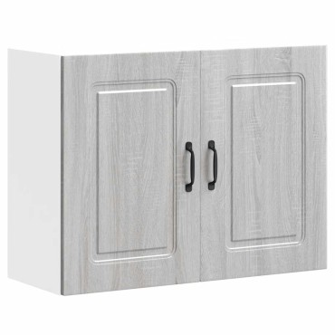 vidaXL Ντουλάπι τοίχου κουζίνας "Kalmar" Γκρι Sonoma 80x31x60cm 1 τεμ.