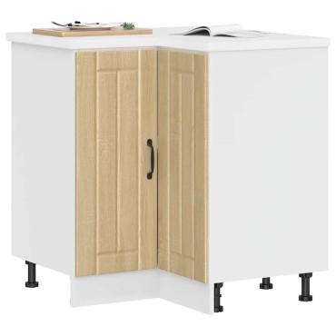 vidaXL Γωνιακό ντουλάπι βάσης κουζίνας "Lucca" Sonoma Oak 75,5x75,5x81,5cm