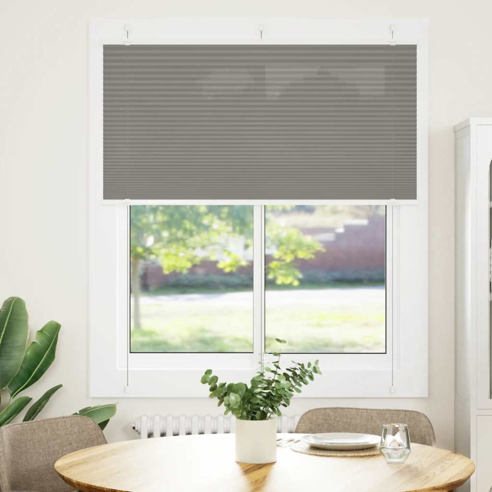 vidaXL Πλισέ περσίδα Ανθρακί 115x100 cm Πλάτος υφάσματος 114,4 cm