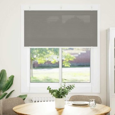vidaXL Πλισέ περσίδα Ανθρακί 115x100 cm Πλάτος υφάσματος 114,4 cm