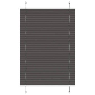 vidaXL Πλισέ περσίδα Μαύρο 100x150 cm Πλάτος υφάσματος 99,4 cm