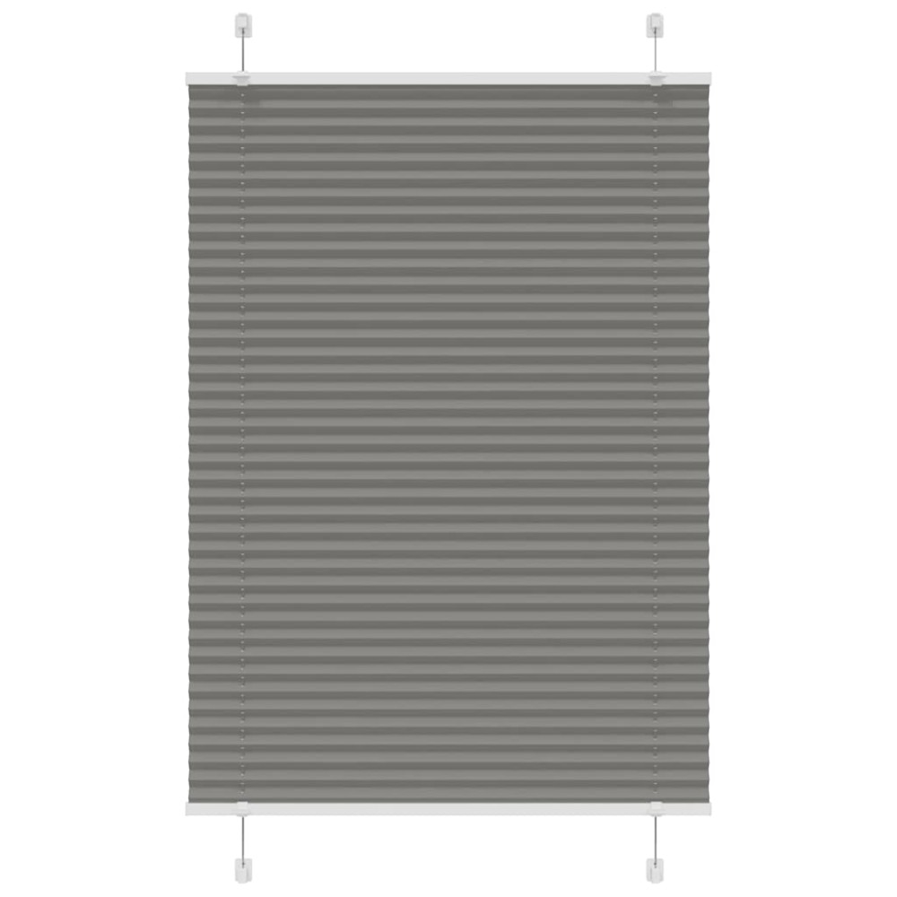 vidaXL Πλισέ περσίδα Ανθρακί 100x150 cm Πλάτος υφάσματος 99,4 cm