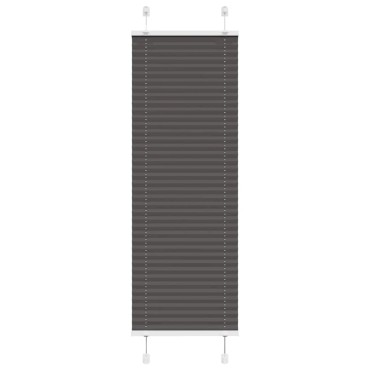 vidaXL Πλισέ περσίδα Μαύρο 45x100 cm Πλάτος υφάσματος 44,4 cm
