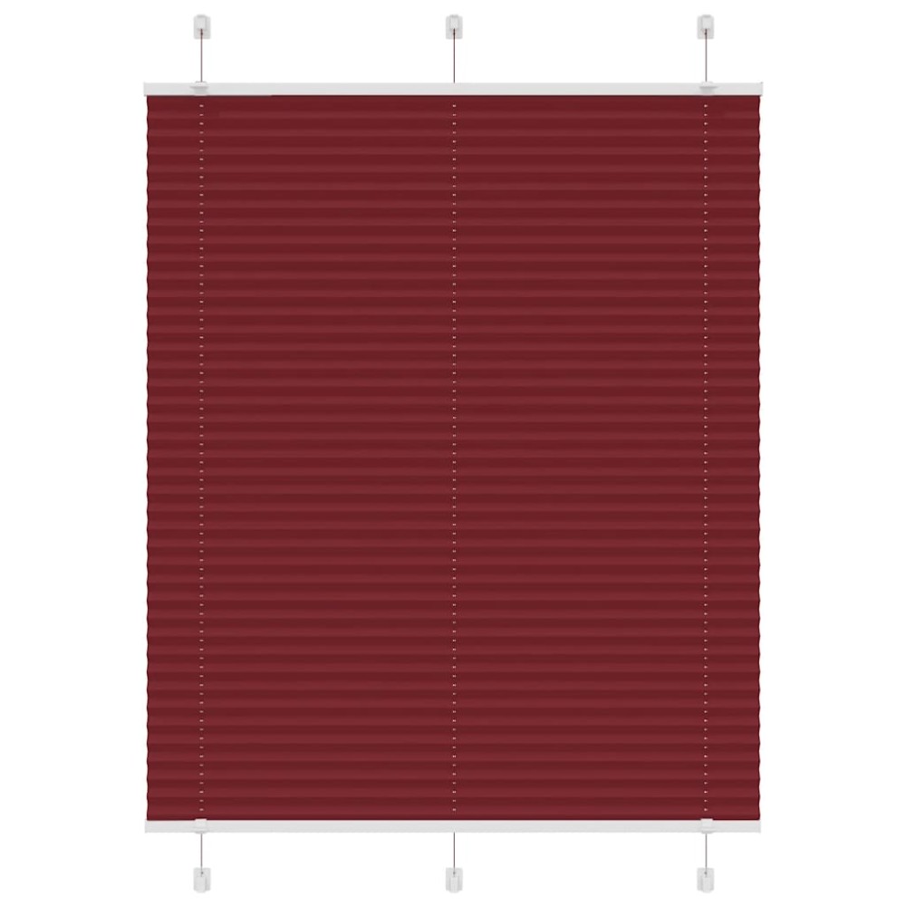 vidaXL Πλισέ περσίδα Μπορντό κόκκινο 110x150 cm Πλάτος υφάσματος