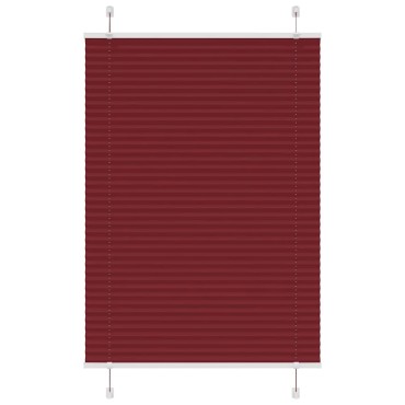 vidaXL Πλισέ περσίδα Μπορντό κόκκινο 100x150 cm Πλάτος υφάσματος