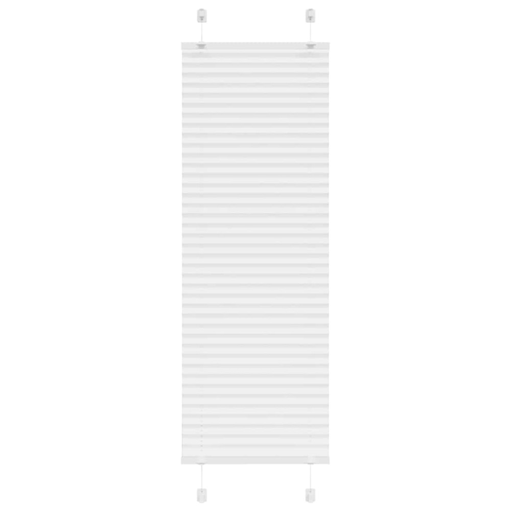 vidaXL Πλισέ περσίδα Λευκό 50x150 cm Πλάτος υφάσματος 49,4 cm