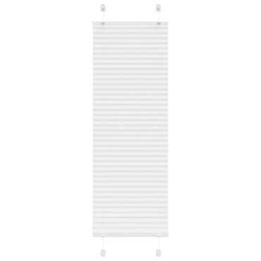 vidaXL Πλισέ περσίδα Λευκό 40x100 cm Πλάτος υφάσματος 39,4 cm