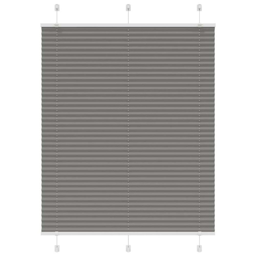 vidaXL Πλισέ περσίδα Ανθρακί 110x150 cm Πλάτος υφάσματος 109,4 cm