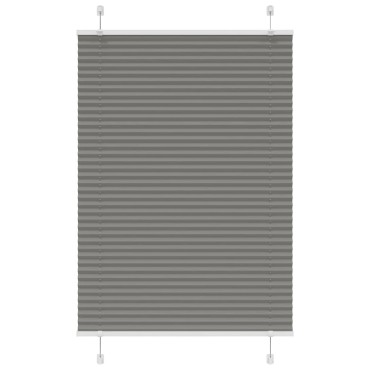 vidaXL Πλισέ περσίδα Ανθρακί 85x150 cm Πλάτος υφάσματος 84,4 cm