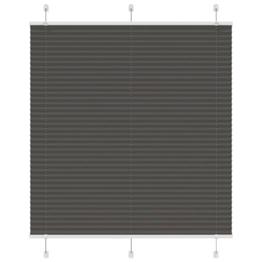 vidaXL Πλισέ περσίδα Μαύρο 120x150 cm Πλάτος υφάσματος 119,4 cm