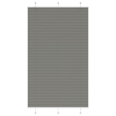 vidaXL Πλισέ περσίδα Ανθρακί 120x200 cm Πλάτος υφάσματος 119,4 cm
