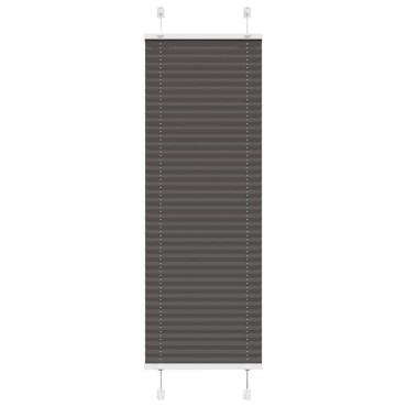 vidaXL Πλισέ περσίδα Μαύρο 45x150 cm Πλάτος υφάσματος 44,4 cm