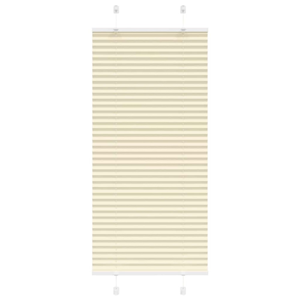 vidaXL Πλισέ περσίδα Κρέμα 60x150 cm Πλάτος υφάσματος 59,4 cm