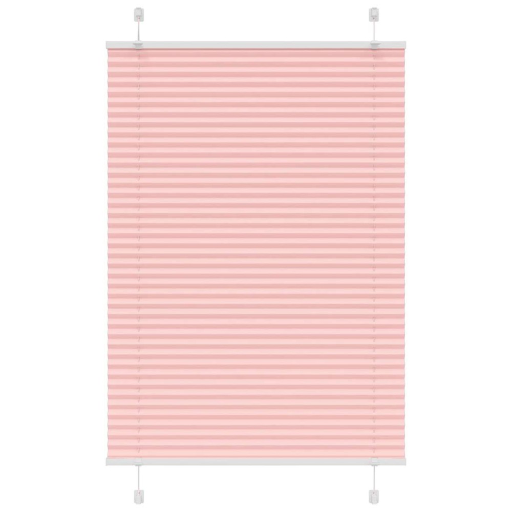 vidaXL Πλισέ περσίδα ροζ 100x150 cm Πλάτος υφάσματος 99,4 cm