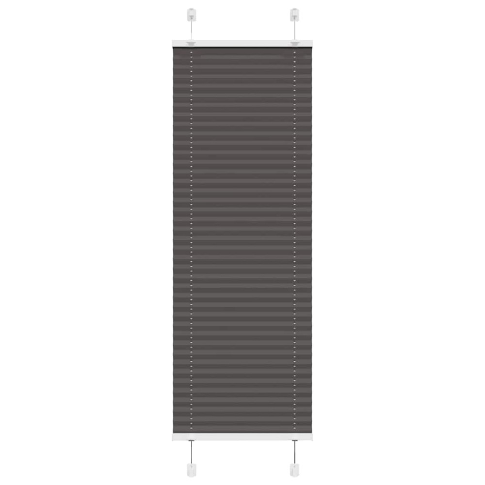 vidaXL Πλισέ περσίδα Μαύρο 40x100 cm Πλάτος υφάσματος 39,4 cm