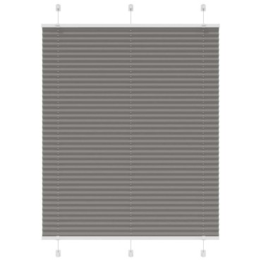 vidaXL Πλισέ περσίδα Ανθρακί 105x150 cm Πλάτος υφάσματος 104,4 cm