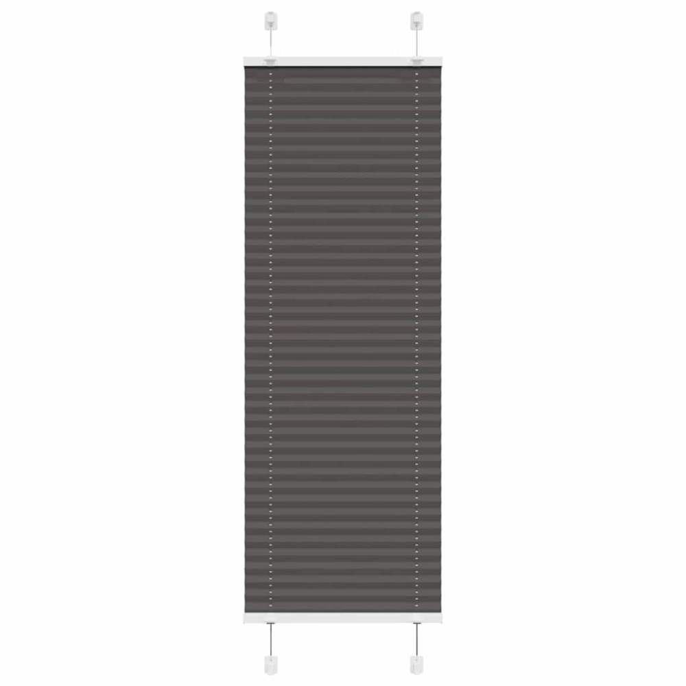 vidaXL Πλισέ περσίδα Μαύρο 50x100 cm Πλάτος υφάσματος 49,4 cm
