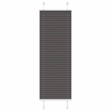 vidaXL Πλισέ περσίδα Μαύρο 50x100 cm Πλάτος υφάσματος 49,4 cm