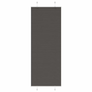 vidaXL Πλισέ περσίδα Μαύρο 70x200 cm Πλάτος υφάσματος 69,4 cm