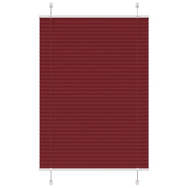 vidaXL Πλισέ περσίδα Μπορντό κόκκινο 95x150 cm Πλάτος υφάσματος