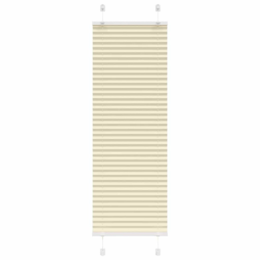 vidaXL Πλισέ περσίδα Κρέμα 40x100 cm Πλάτος υφάσματος 39,4 cm