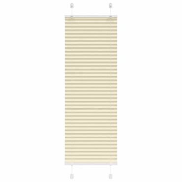 vidaXL Πλισέ περσίδα Κρέμα 40x100 cm Πλάτος υφάσματος 39,4 cm