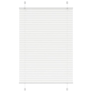 vidaXL Πλισέ περσίδα Λευκό 90x150 cm Πλάτος υφάσματος 89,4 cm