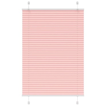 vidaXL Πλισέ περσίδα ροζ 90x150 cm Πλάτος υφάσματος 89,4 cm