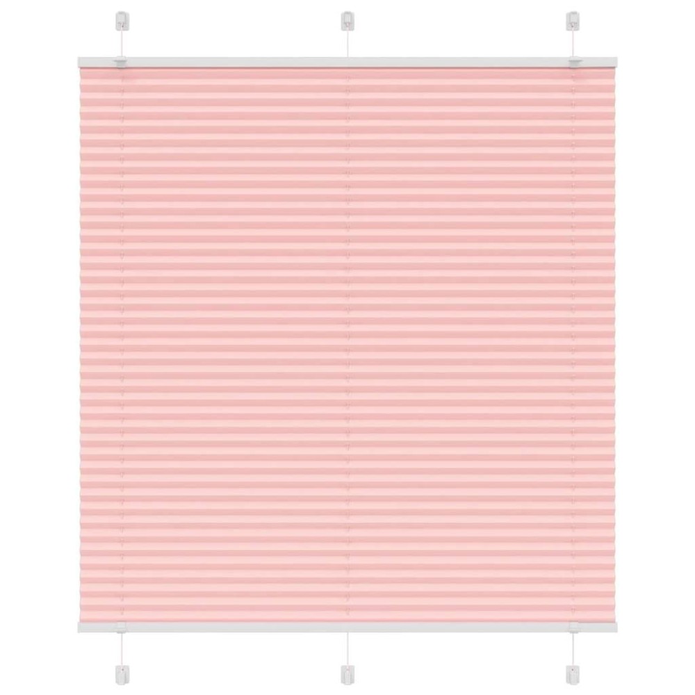 vidaXL Πλισέ περσίδα ροζ 120x150 cm Πλάτος υφάσματος 119,4 cm
