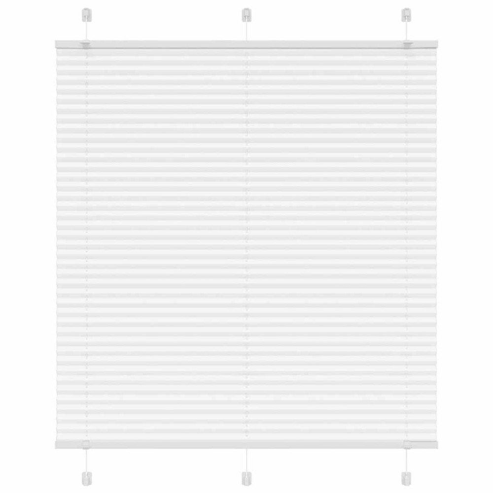 vidaXL Πλισέ περσίδα Λευκό 120x100 cm Πλάτος υφάσματος 119,4 cm