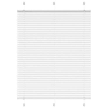 vidaXL Πλισέ περσίδα Λευκό 110x150 cm Πλάτος υφάσματος 109,4 cm