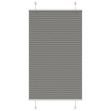 vidaXL Πλισέ περσίδα Ανθρακί 80x150 cm Πλάτος υφάσματος 79,4 cm