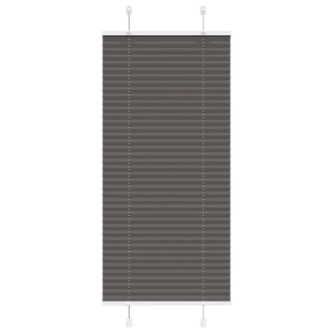 vidaXL Πλισέ περσίδα Μαύρο 65x100 cm Πλάτος υφάσματος 64,4 cm