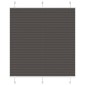 vidaXL Πλισέ περσίδα Μαύρο 115x150 cm Πλάτος υφάσματος 114,4 cm
