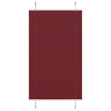 vidaXL Πλισέ περσίδα Μπορντό κόκκινο 75x150 cm Πλάτος υφάσματος