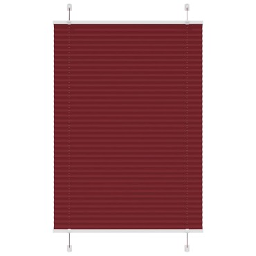 vidaXL Πλισέ περσίδα Μπορντό κόκκινο 85x150 cm Πλάτος υφάσματος