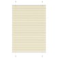 vidaXL Πλισέ περσίδα Κρέμα 100x150 cm Πλάτος υφάσματος 99,4 cm