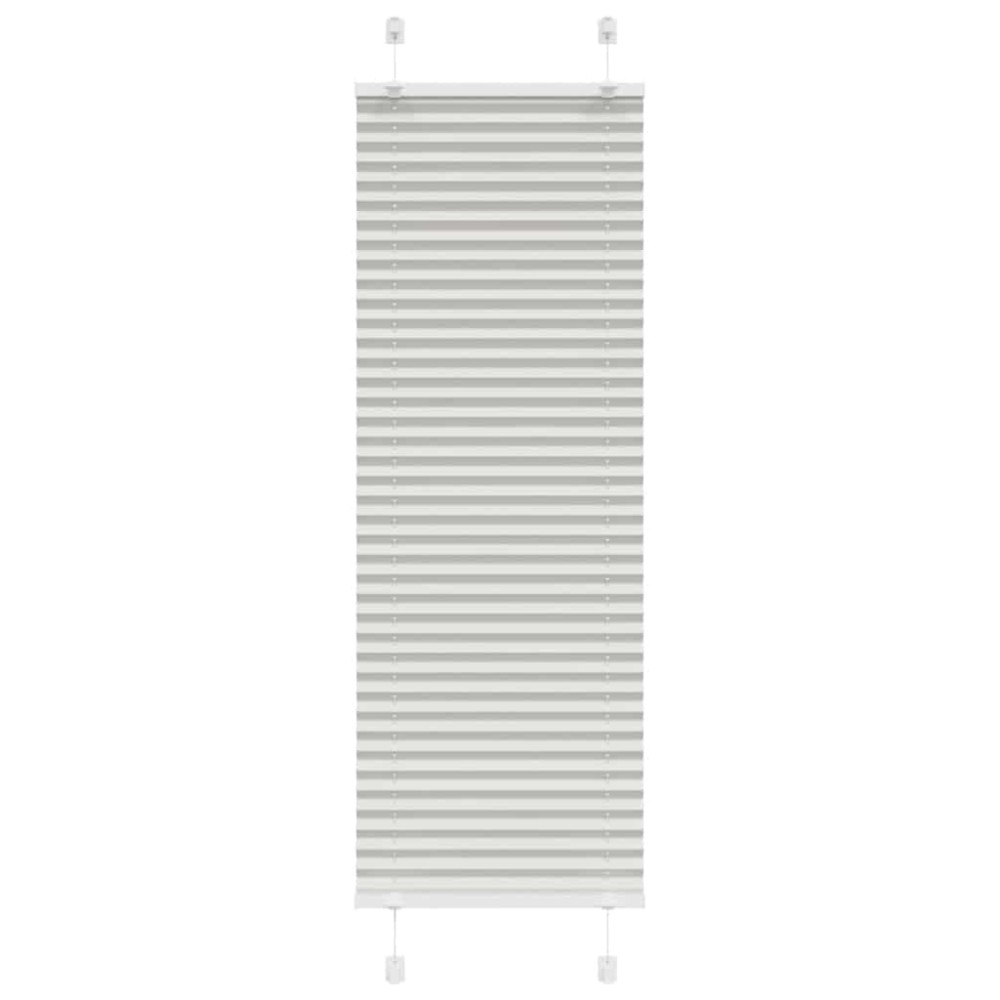vidaXL Πλισέ περσίδα ανοιχτό γκρι 40x100 cm Πλάτος υφάσματος 39,4 cm